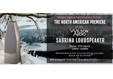 Midwest Premiere - Wilson Sabrina Loudspeaker 2015