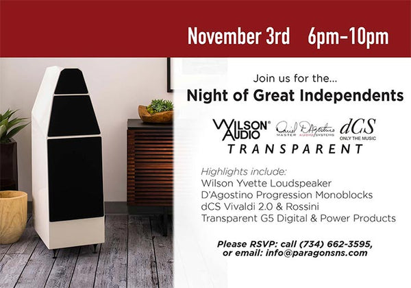 Join us for a Night of Great Independents 2016