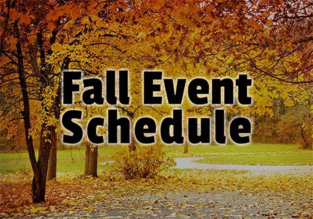 Fall 2016 Event Schedule