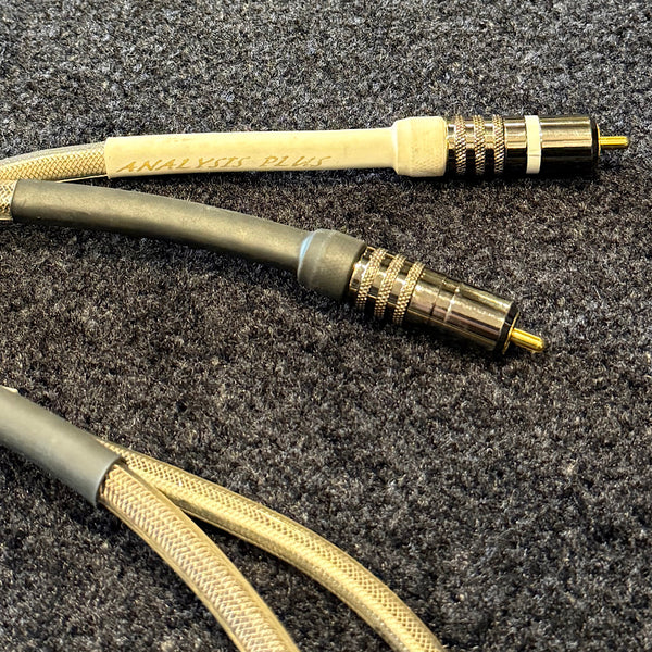 Analysis Plus Silver Oval RCA Interconnect, Pre-Owned