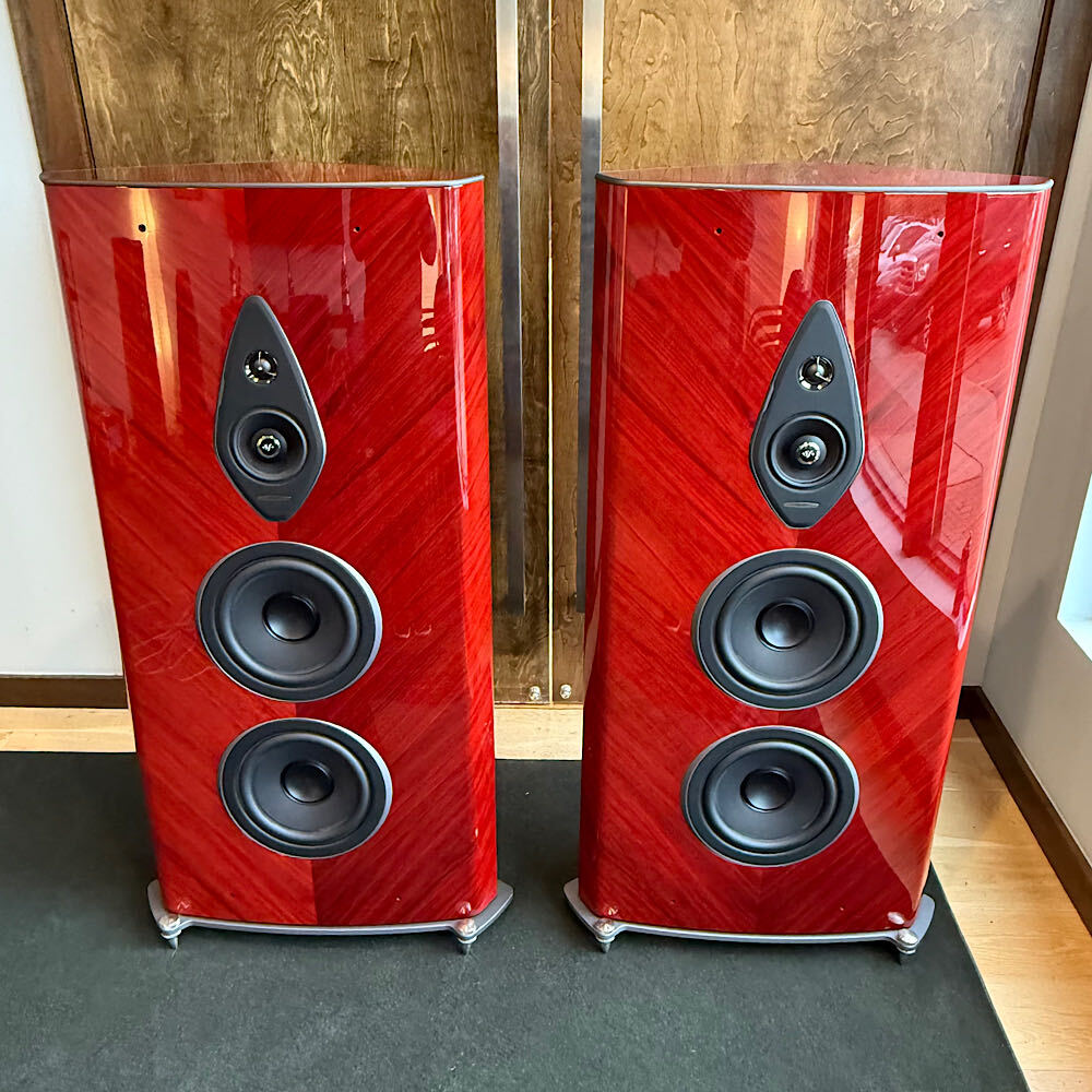 Sonus Faber Stradivari G2 Speakers, Red, Pre-Owned