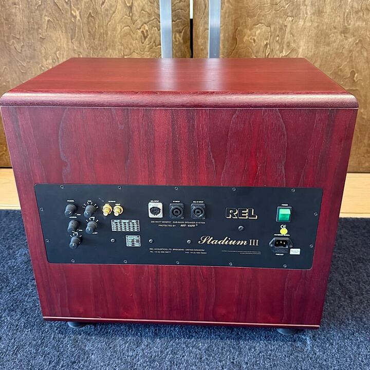 REL Stadium III Subwoofer Cherry, Pre-Owned