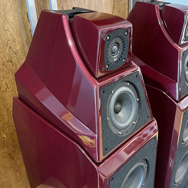 Wilson Audio Certified Authentic Pre-Owned Alexia 1 Floorstanding Speakers, Carmen Red