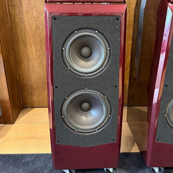 Wilson Audio Certified Authentic Pre-Owned Alexia 1 Floorstanding Speakers, Carmen Red