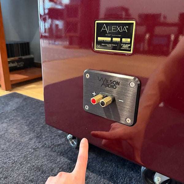 Wilson Audio Certified Authentic Pre-Owned Alexia 1 Floorstanding Speakers, Carmen Red