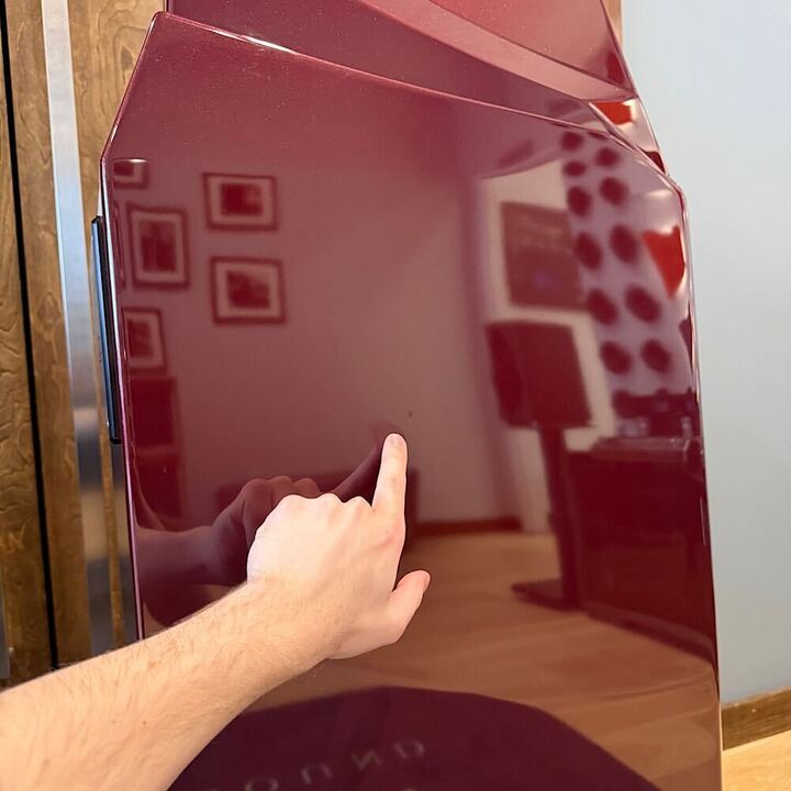 Wilson Audio Certified Authentic Pre-Owned Alexia 1 Floorstanding Speakers, Carmen Red