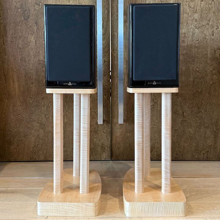 Gershman Studio II Speakers w/ Stands, Gloss Black, Pre-Owned