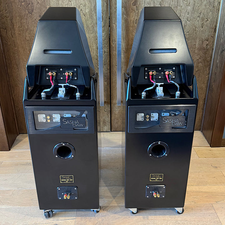 Wilson Audio Certified Authentic Field Recertified Sasha DAW Floorstanding Speakers with Acoustic Diodes, Satin Diamond Black, Pre-Owned
