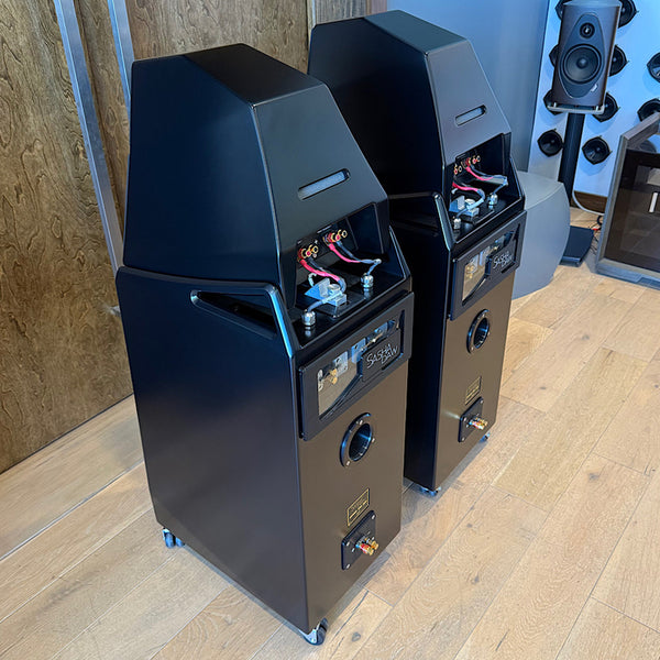 Wilson Audio Certified Authentic Field Recertified Sasha DAW Floorstanding Speakers with Acoustic Diodes, Satin Diamond Black, Pre-Owned