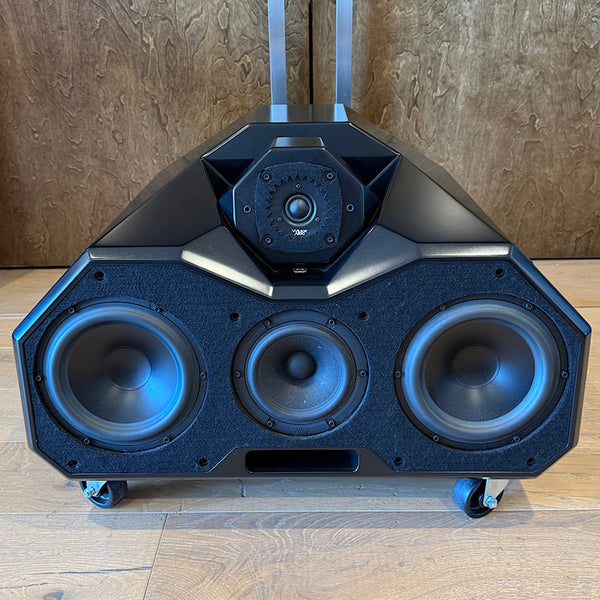 Wilson Audio Certified Authentic Field Recertified Mezzo CS Center Speaker, Satin Diamond Black with Hourglass Stand, Pre-Owned