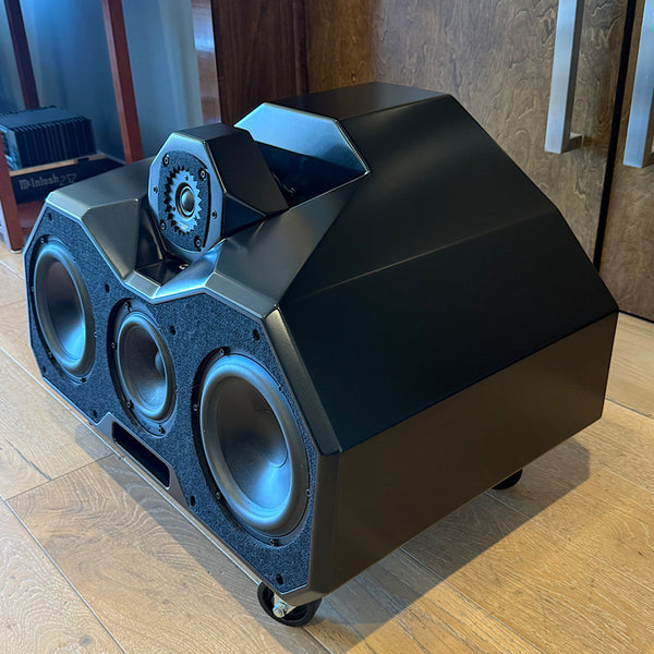 Wilson Audio Certified Authentic Field Recertified Mezzo CS Center Speaker, Satin Diamond Black with Hourglass Stand, Pre-Owned