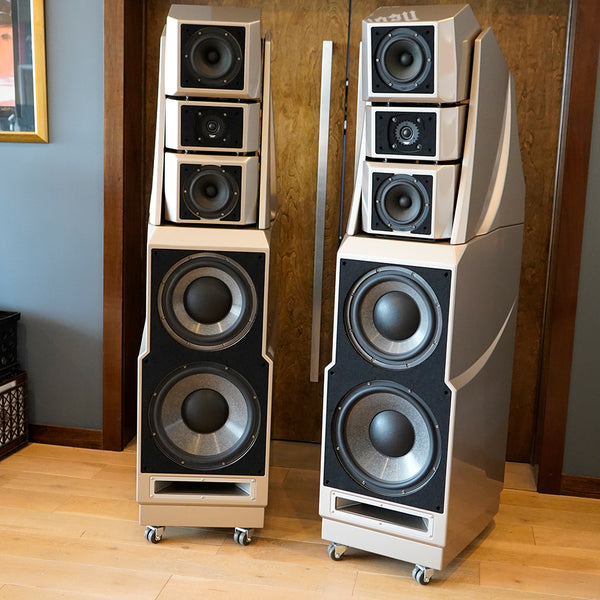 Wilson Audio Alexandria XLF Floorstanding Speakers, Certified Authentic Field Recertified, Desert Silver