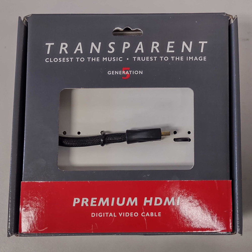 Transparent Gen 5 Premium HDMI Cable, 1M