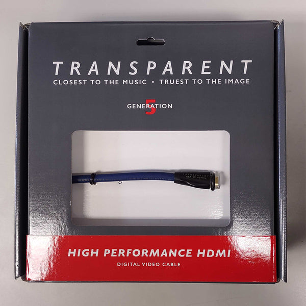 Transparent Gen5 High Performance Active HDMI Cable, 30FT